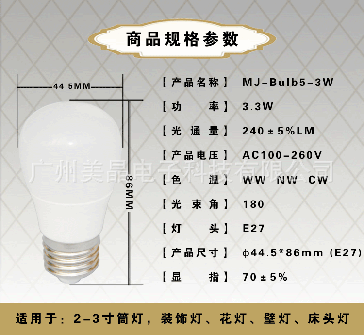 LEDݵմɢ3Wͨ